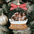 Personalized Family Photo Snow Globe Ornament, Acrylic Photo Ornament CF628 - Kindlytoys