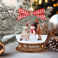 Personalized Family Photo Snow Globe Ornament, Acrylic Photo Ornament CF628 - Kindlytoys