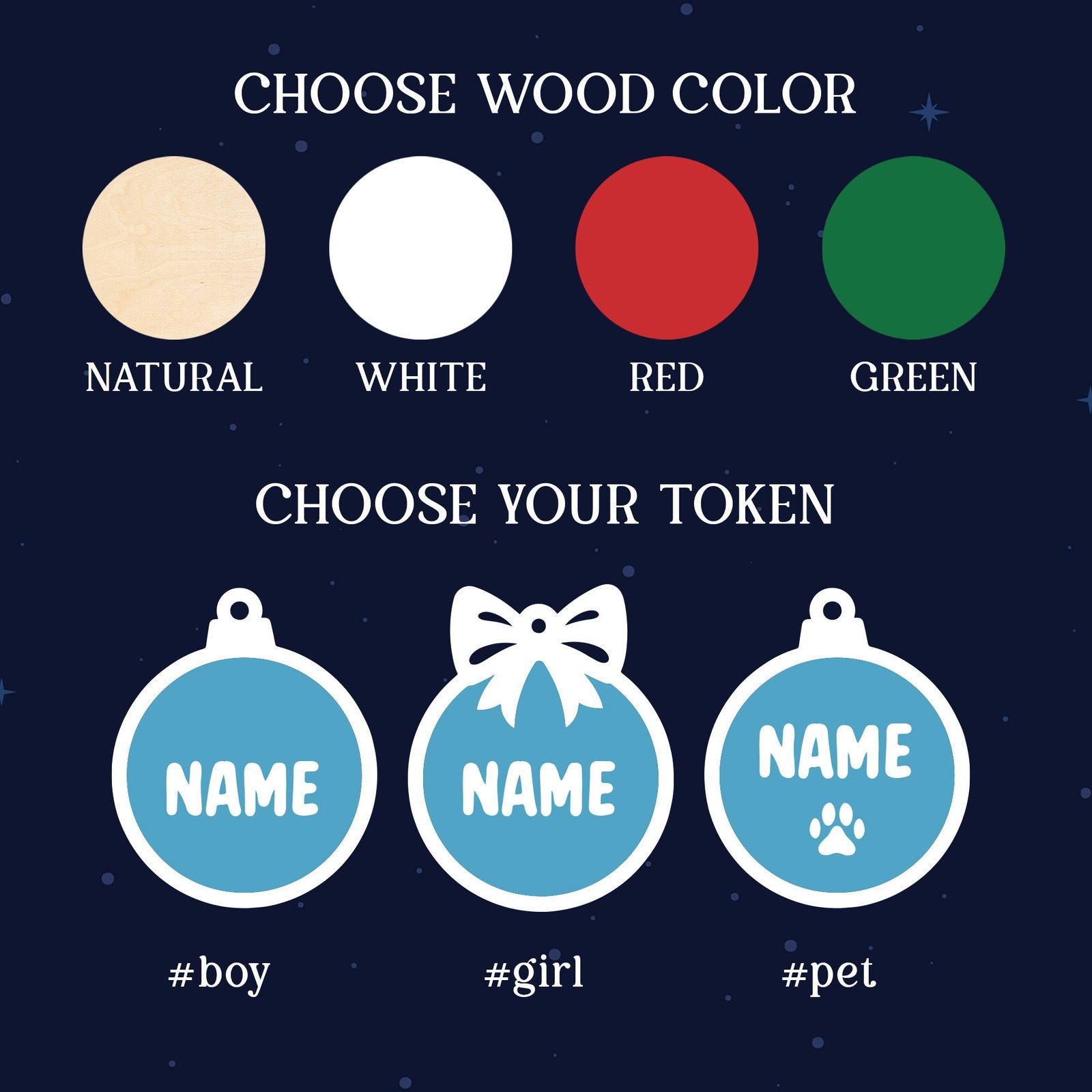 Personalized Family Shaker Ornament, Custom Family Christmas Tree Ornament CF648 - Kindlytoys