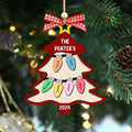 Personalized Family Tree Ornament With Names, Custom Family Christmas Ornament CF319 - Kindlytoys