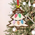 Personalized Family Tree Ornament With Names, Custom Family Christmas Ornament CF319 - Kindlytoys