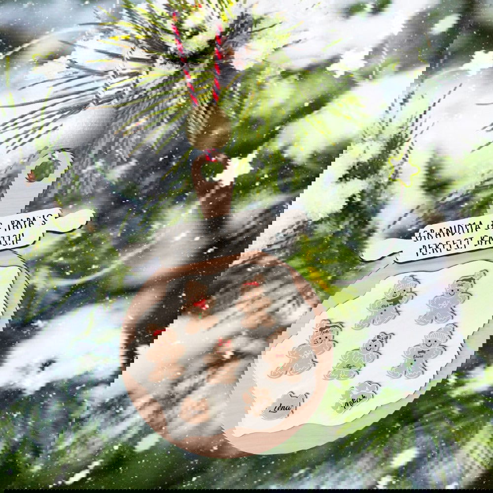 Personalized Gingerbread Christmas Ornament, Cookie Ornament, Custom Family Ornament CF15 - Kindlytoys