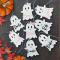 Personalized Halloween Tags, Boo Bag Tags, Acrylic Name Tags, Halloween Basket Tags HX05 - Kindlytoys