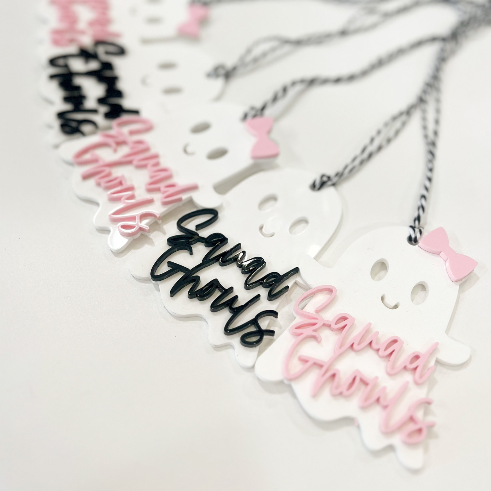 Personalized Halloween Tags, Boo Bag Tags, Acrylic Name Tags, Halloween Basket Tags HX05 - Kindlytoys