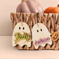 Personalized Halloween Tags, Custom Boo Basket, Halloween Gifts Halloween Decor HX02 - Kindlytoys