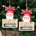 Personalized Money Holder Ornament With Name, Cute Christmas Wooden Cutout Ornament MH40 - Kindlytoys