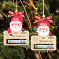 Personalized Money Holder Ornament With Name, Cute Christmas Wooden Cutout Ornament MH40 - Kindlytoys