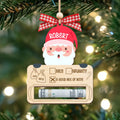 Personalized Money Holder Ornament With Name, Cute Christmas Wooden Cutout Ornament MH40 - Kindlytoys