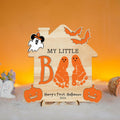 Personalized Our Little Boo Footprint Sign, Halloween Footprint Art FT26 - Kindlytoys