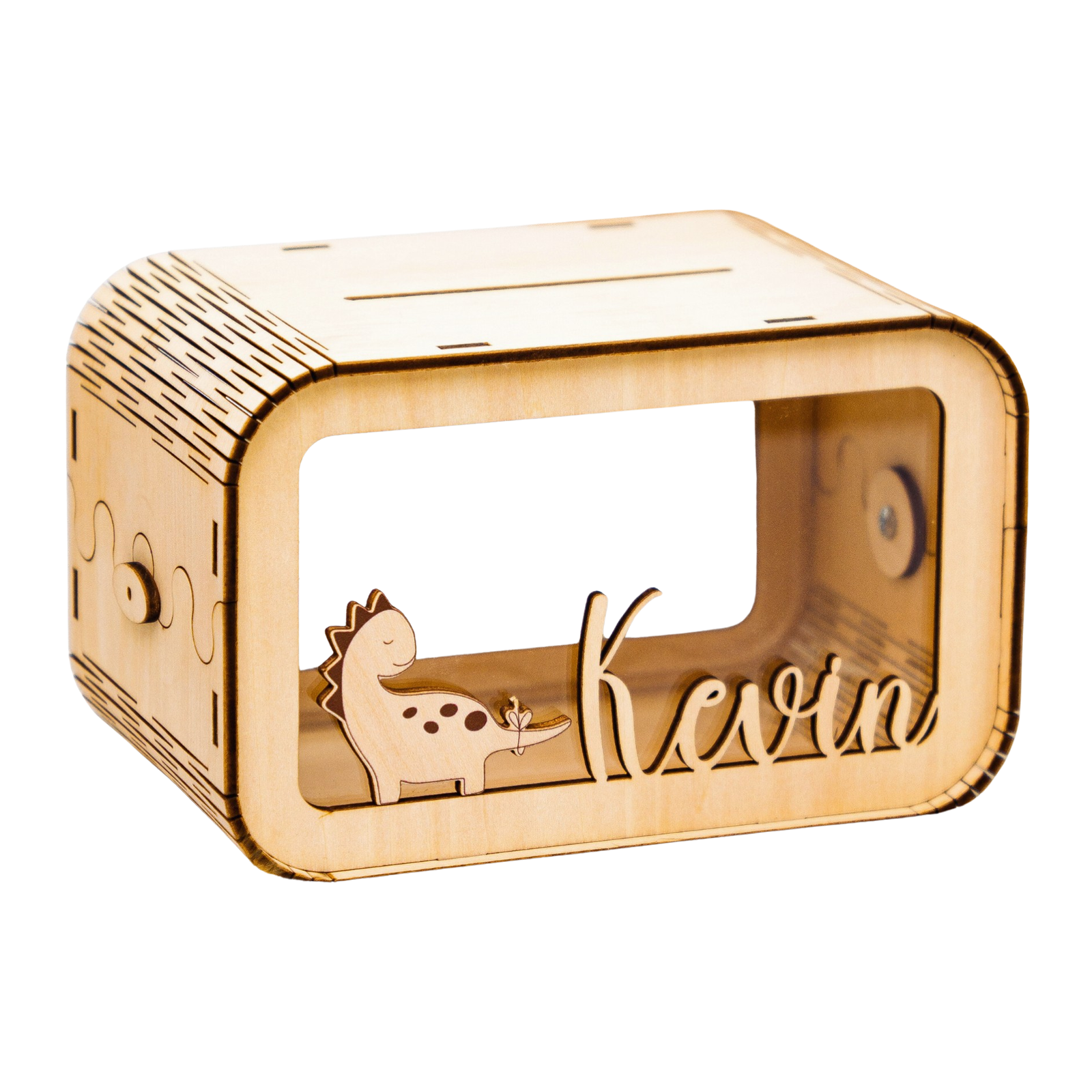 Personalized Piggy Bank For Kids, Wooden Piggy Bank with Name, DIY Piggy Bank, First Birthday Gifts Idea, 1st Christmas Gifts For Kids - Kindlytoys