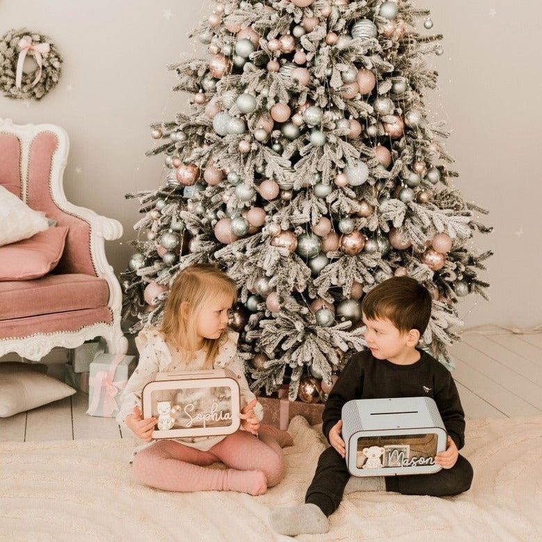 Personalized Piggy Bank For Kids, Wooden Piggy Bank with Name, DIY Piggy Bank, First Birthday Gifts Idea, 1st Christmas Gifts For Kids - Kindlytoys