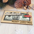 Personalized Santa Christmas Money Holder, Family Christmas Gift, Christmas Stocking Stuffer MH02 - Kindlytoys