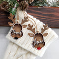 Personalized Stocking Tags Reindeer 2024, christmas ornament, Custom Stocking Tag CF03 - Kindlytoys