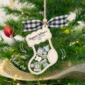Stocking Baby First Christmas Ornament 2024, Personalized Baby Gifts, CF12 - Kindlytoys